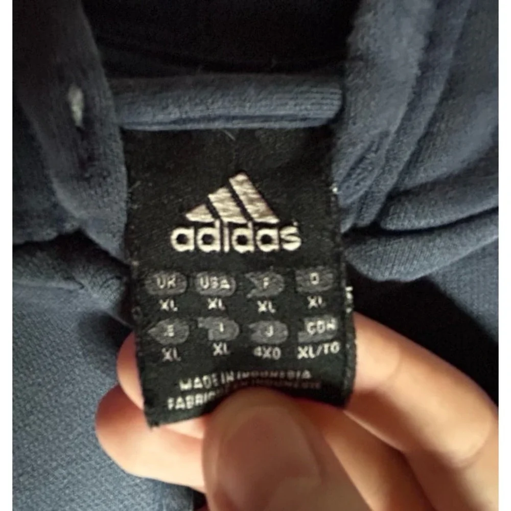 Vintage Y2k Adidas Full Zip Striped Hoodie Jacket Mens Size XL No Flaws‎